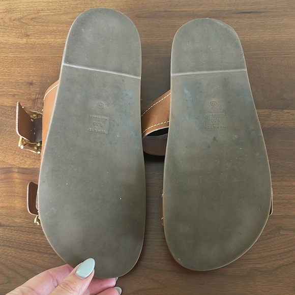 SCHUTZ Enola Slide Sandal in New Wood - Picture 4 of 5